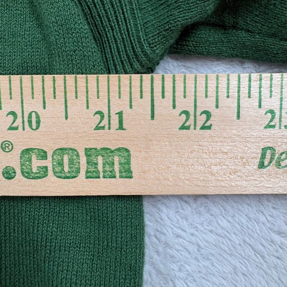 Banana Republic Mens Green Cotton Cashmere Blend Mock Neck Button Sweater‎ Large